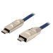 4smarts 6in1 ComboCord Cable - качествен многофункционален кабел за microUSB, Lightning и USB-C стандарти (син) 3