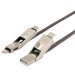 4smarts 6in1 ComboCord Cable - качествен многофункционален кабел за microUSB, Lightning и USB-C стандарти (сив) 2