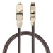 4smarts 6in1 ComboCord Cable - качествен многофункционален кабел за microUSB, Lightning и USB-C стандарти (сив) 1