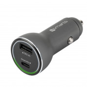 4smarts Fast Car Charger VoltRoad iPD with Quick Charge 3.0 and Power Delivery - зарядно за кола с USB и USB-C изход (черен) 1