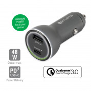 4smarts Fast Car Charger VoltRoad iPD with Quick Charge 3.0 and Power Delivery - зарядно за кола с USB и USB-C изход (черен)