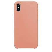 SDesign Silicone Original Case - качествен силиконов кейс за iPhone XS, iPhone X (оранжев)