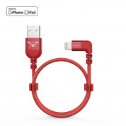 Adam Elements PeAk II USB/Lightning Cable - сертифициран Lightning кабел за DJI Remote Controller (30см) (червен)