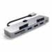 Satechi Aluminium USB-C Clamp Hub Pro - алуминиев USB-C хъб и четец за SD/microSD карти за iMac 2017, iMac Pro, iMac 2019 (тъмносив) 3