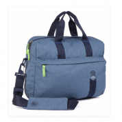 STM Judge Laptop Brief - дизайнерска чанта с дръжки за MacBook и преносими компютри до 15.4 инча (син)