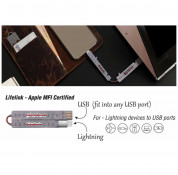 PlusUs  LifeLink Lightning USB Cable - най-тънкият сертифициран Lightning кабел за iPhone, iPad и iPod (18 см.)  5