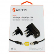 Griffin PowerBlock Lightning Wall Charger 2.1A with Lightning Cable - захранване за ел. мрежа с USB изход и Lightning кабел за iPhone, iPad и устройства с Lightning порт 1