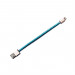 PlusUs LifeStar Handcrafted Lightning Cable - ръчно изработен сертифициран Lightning кабел за iPhone, iPad и iPod (25см.) (светлосин-златист) 3