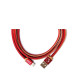 PlusUs LifeStar Handcrafted Lightning Cable - ръчно изработен сертифициран Lightning кабел за iPhone, iPad и iPod (25см.) (червен-жълт) 2