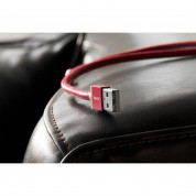 PlusUs LifeStar Handcrafted Lightning Cable - ръчно изработен сертифициран Lightning кабел за iPhone, iPad и iPod (25см.) (червен-жълт) 3