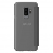 Incipio NGP Folio Case - удароустойчив хоризонтален кожен калъф, тип портфейл за Samsung Galaxy S9 Plus (сив-прозрачен) 4
