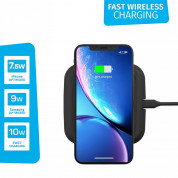 Zens Single Wireless Charger Stand 10W with Power Supply - пад за безжично зареждане на Qi съвместими устройства (черен) 6