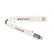 Plusus LifeLink Lightning USB Cable - white/red