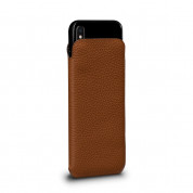 SENA UltraSlim Classic Pouch - кожен калъф (естествена кожа, ръчна изработка) за iPhone XS, iPhone X (кафяв) 1