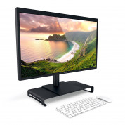 Satechi Aluminium Monitor Stand - настолна алуминиева поставка за монитори, MacBook и лаптопи (черна) 4