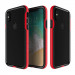 Patchworks Level Silhouette - удароустойчив хибриден бъмпер за iPhone XS, iPhone X (черен-червен)  3