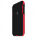 Patchworks Level Silhouette - удароустойчив хибриден бъмпер за iPhone XS, iPhone X (черен-червен)  1