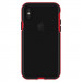 Patchworks Level Silhouette - удароустойчив хибриден бъмпер за iPhone XS, iPhone X (черен-червен)  2