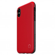 Patchworks Level ITG Case - хибриден удароустойчив TPU калъф за iPhone XS, iPhone X (червен) 6
