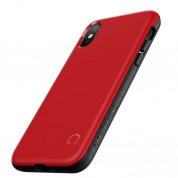 Patchworks Level ITG Case - хибриден удароустойчив TPU калъф за iPhone XS, iPhone X (червен) 3