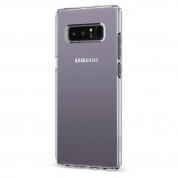 Spigen Liquid Crystal Case - тънък качествен термополиуретанов кейс за Samsung Galaxy Note 8 (прозрачен)  2