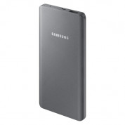 Samsung Universal Battery Pack EB-P3020CS 5000mAh - външна батерия с MicroUSB кабел и USB-C адаптер за мобилни устройства (тъмносив)  1