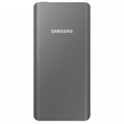 Samsung Universal Battery Pack EB-P3020CS 5000mAh - външна батерия с MicroUSB кабел и USB-C адаптер за мобилни устройства (тъмносив)  6