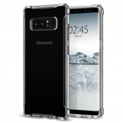 Spigen Rugged Crystal - термополиуретанов кейс с най-висока степен на защита за Samsung Galaxy Note 8 (прозрачен) 3
