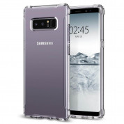 Spigen Rugged Crystal - термополиуретанов кейс с най-висока степен на защита за Samsung Galaxy Note 8 (прозрачен)