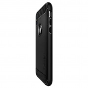 Spigen Rugged Armor Case - термополиуретанов кейс с най-висока степен на защита за iPhone XS, iPhone X (черен-мат) 3