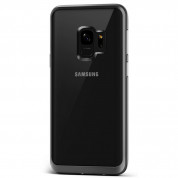 Verus Crystal Bumper Case - хибриден удароустойчив кейс за Samsung Galaxy S9 (тъмносив-прозрачен)