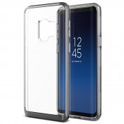Verus Crystal Bumper Case - хибриден удароустойчив кейс за Samsung Galaxy S9 (тъмносив-прозрачен) 2