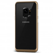 Verus Crystal Bumper Case - хибриден удароустойчив кейс за Samsung Galaxy S9 (златист-прозрачен) 2