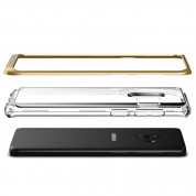 Verus Crystal Bumper Case - хибриден удароустойчив кейс за Samsung Galaxy S9 (златист-прозрачен) 3