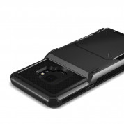 Verus Damda Folder Case - висок клас хибриден удароустойчив кейс с място за кр. карти за Samsung Galaxy S9 (черен) 2