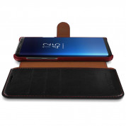 Verus Dandy Layered Case - кожен калъф, тип портфейл за Samsung Galaxy S9 (черен)