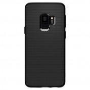 Spigen Liquid Air Case - силиконов (TPU) калъф с висока степен на защита за Samsung Galaxy S9 (черен-мат)  2