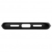 Spigen Liquid Air Case - силиконов (TPU) калъф с висока степен на защита за iPhone XS, iPhone X (черен-мат)  5