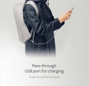 Moshi Tego Backpack - луксозна раница за Macbook Pro 15 и лаптопи до 15 инча (сив) 3