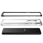 Verus Crystal Bumper Case - хибриден удароустойчив кейс за Samsung Galaxy S9 Plus (черен-прозрачен) 4