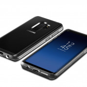Verus Crystal Bumper Case - хибриден удароустойчив кейс за Samsung Galaxy S9 Plus (черен-прозрачен) 3