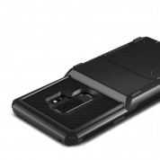 Verus Damda Folder Case - висок клас хибриден удароустойчив кейс с място за кр. карти за Samsung Galaxy S9 Plus (черен) 2