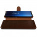 Verus Dandy Layered Case - кожен калъф, тип портфейл за Samsung Galaxy S9 Plus (тъмнокафяв) 5