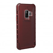 Urban Armor Gear Plyo Case - удароустойчив хибриден кейс за Samsung Galaxy S9 (червен-прозрачен) 2