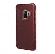 Urban Armor Gear Plyo Case - удароустойчив хибриден кейс за Samsung Galaxy S9 (червен-прозрачен) 3