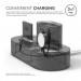 Elago Trio Charging Hub - силиконова поставка за зареждане на iPhone, Apple Watch и Apple AirPods (черна) 2