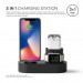 Elago Trio Charging Hub - силиконова поставка за зареждане на iPhone, Apple Watch и Apple AirPods (черна) 6
