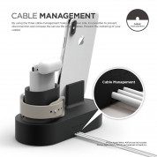 Elago Trio Charging Hub - силиконова поставка за зареждане на iPhone, Apple Watch и Apple AirPods (черна) 3