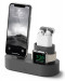 Elago Trio Charging Hub - силиконова поставка за зареждане на iPhone, Apple Watch и Apple AirPods (тъмносива) 1