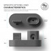 Elago Trio Charging Hub - силиконова поставка за зареждане на iPhone, Apple Watch и Apple AirPods (тъмносива) 3